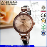 Leather Strap Watch Quartz Ladies Fashion Wrist Watches (Wy-068E)