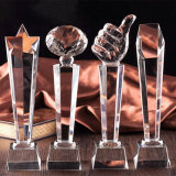 Popular K9 Crystal Glass Trophy Craft for Souvenir