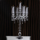 2016 Fashion Clear Crystal Candleholder with Competitive Price