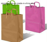 Custom Printed White Paper Shopping Bags with Your Own Logo, Cmyk Printed Art Paper Paper Bag Bag with Logo