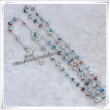 Wood Rosary, Glass Rosary, Cloisonne Beads Rosary (IO-cr298)