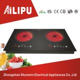 Metal Housing Two Plates in-Built Infrared Cooker/Ceramic Hob with Heater Heating Element