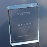 2016 Newest Crystal Book Award Crystal Trophy Factory