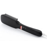 Custom Logo Anion Straight Comb LCD Display Hair Brush Straightener