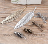 Fashion Jewelry Handmade DIY Silver Leaf Pendant Making Accessories Necklace