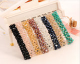 6 Color Crystal Hair Pin with Spring Handmade Knitting Barrette