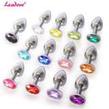 Large Stainless Steel Crystal Jewelry Anal Plug Anal Sex Toys