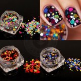 Colorful Mixed Round 3D Decorations Nail Art Glitter Sequins