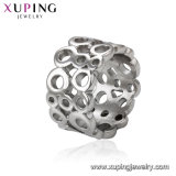 15514 Xuping Single Ring, Imitation Sterling Silver Color Ring, Stainless Steel Silver Color Rings