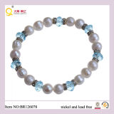 Classic 8-9mm Freshwater Pearl and Crystal Bracelet, Fashion Bracelert as Mother's Day Gift