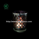 Color Double Wall Glass Candle Cup by SGS (KLB100408-29)