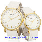Leather Strap Watch Promotion Business Watch with Unisex (WY-1082GA)