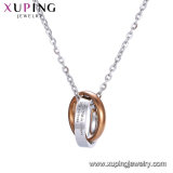 44378 Fashion Xuping Elegant 24K Gold-Plated Necklaces with Flower in Environmental Copper
