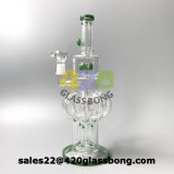 Glass Water Pipe Recycler Glass Pipe Wholesale with 2.5cm Crystal Base Jlb-11