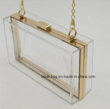 Fashion Luxury Crystal Bridal Clear Acrylic Box Clutch Bag Women Wedding Evening Handbag Purse Clutch Bag
