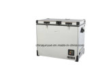 Scd-69L 12/24V DC Stainless Steel Doubletemperature Refrigerators Flat Bottom