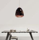 Simple & Quality Decorative Modern Metal Pendant Hanging Lamp Lighting for Returant in Bright Black