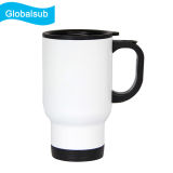 White Stainless Steel Travel Mug Suitable for Sublimation