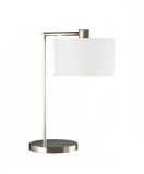 Metal Table Lamp with Fabric Shade (WHT-041)