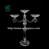 Glass Candle Holders for Party Decoration with Three Posts (10.5*26*32.5)