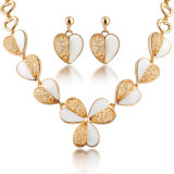 Fashion Wedding Crystal Gold Plated Jewellery Set 18K Gold Jewelry