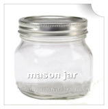 Crystal Square Round Mason Jar 250ml