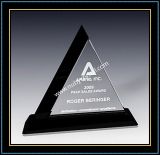 Crystal Award Triangle Plaques 9