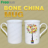 Sublimation White Bone China Mug (MKB38)