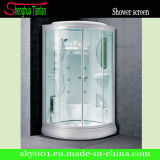 Round Frosted Tempered Glass Aqua Glass Shower Cubicle (TL-8810)