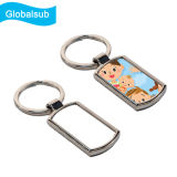 Rectangle Blank Sublimation Metal Keychains of Globalsub