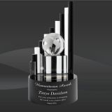 Stepping Stone Crystal Globe Award (SCT-K460-GL)