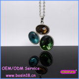 Egg Green Stone Crystal Necklace 12325