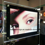 Hanging Acrylic Crystal Frame LED Advertising Billboard