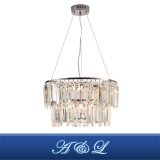 Modern Design 8-Light Decorative Glass Crystal Chandelier Pendant Lamp for Hallway, Bedroom, Living Room, Kitchen, Dining Room (Chrome)