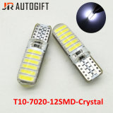 Super Bright 12V/24V T10 7020 12SMD Crystal Car LED Bulbs