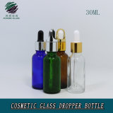 30ml Amber/Clear/ Green/ Blue Tube Boston Round Glass Bottle with Dropper for Essential Oil Liquid
