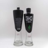 Customizing Empty Round Vodka Glass Bottles 500 Ml 700ml with Decaling