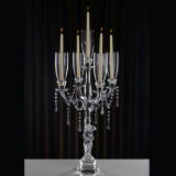 K9 Clear Crystal Candle Holder for Wedding Decoration