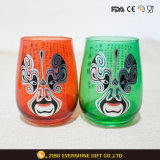 Chinese Traditional Culture Glass Cup with Element for Drinking Wine