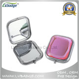 Custom Logo Metal Double Side Folding Cosmetic Portable Compact Mirror