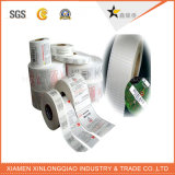 Label Printing Transparent Plastic PVC Glass Adhesive Paper Barcode Sticker