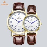Luxury Couple Wrist Watch with IP Gold Plating70011