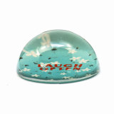 Home Decoration Red Words Souvenir Clear Dome Paperweight Hx-8350