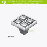 Crystal Furniture Accessories Square Crystal Furniture Knob LV-9009