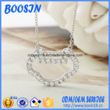 Fashion Custom Silver Lock Pendant Necklace