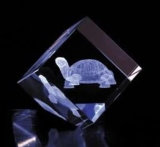 Clear K9 Grade a 3D Laser Inside Crystal Cube Block