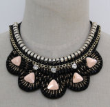 Ladies Fashion Charm Crystal Chunky Choker Necklace (JE0131)