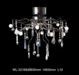 New Designed Metal Chandelier with Crystal Chains