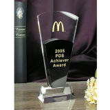 Crystal Trophy Award with Custom Logo Making