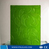 Green Flora Patterned Glass/Karatachi Figured Glass/Tinted Reflective Glass